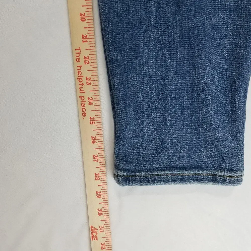 Judy Blue Jeans Womens 20W Blue Jogger Stretch Denim Drawstring Tapered Pants